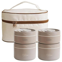 Lunch Box Ensemble de Boîtes à Lunch Isothermes en Acier Inoxydable avec Sac