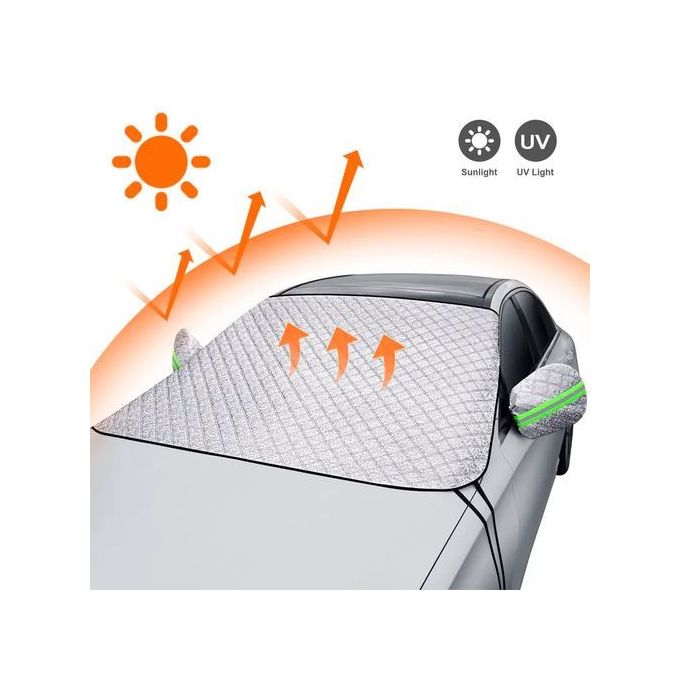 حاجب شمس للسيارة ، غطاء حماية عازلة للحرارة للنافذة الأمامية Pare-soleil de voiture, protection thermique pour le pare-brise