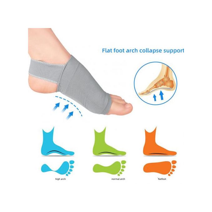 Plantar Fascilitis Arch Sleeve حزام دعم القوس، وسادة الكعب، نعل داخلي للقدم المسطحة