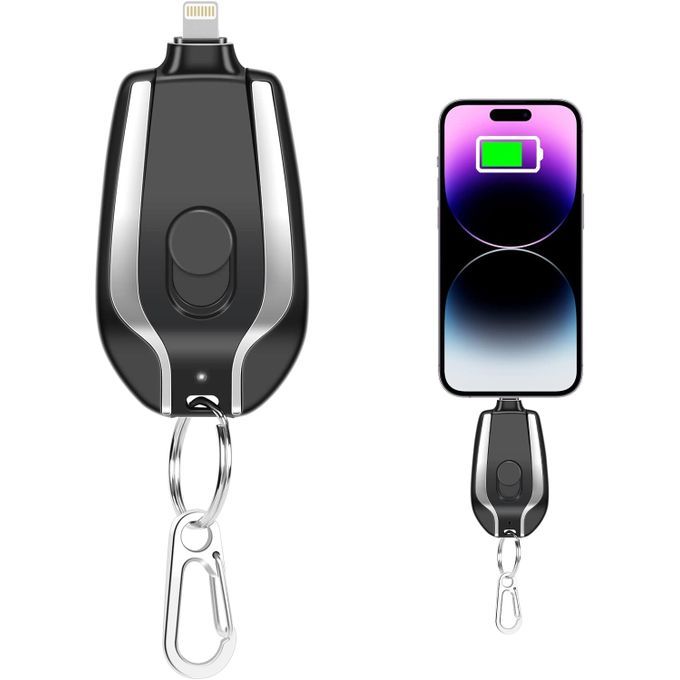 شاحن طوارئ محمول صغير Mini Power Bank  Mini chargeur de secours portable de 1500 mAh en forme de clé