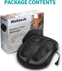 Appareil de massage des pieds, masseur de pieds électrique chauffant Shiatsu à pétrissage avec fonction chauffante جهاز تدليك القدمين، جهاز تدليك القدمين الكهربائي بتقنية شياتسو مع خاصية التسخين