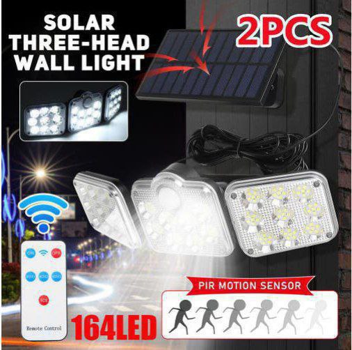 Triple LED Solar wall light sensor light JD-2757A JD-2656A SMD