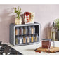 Ensemble de 12Pots à épices avec cuillère Rangement mural