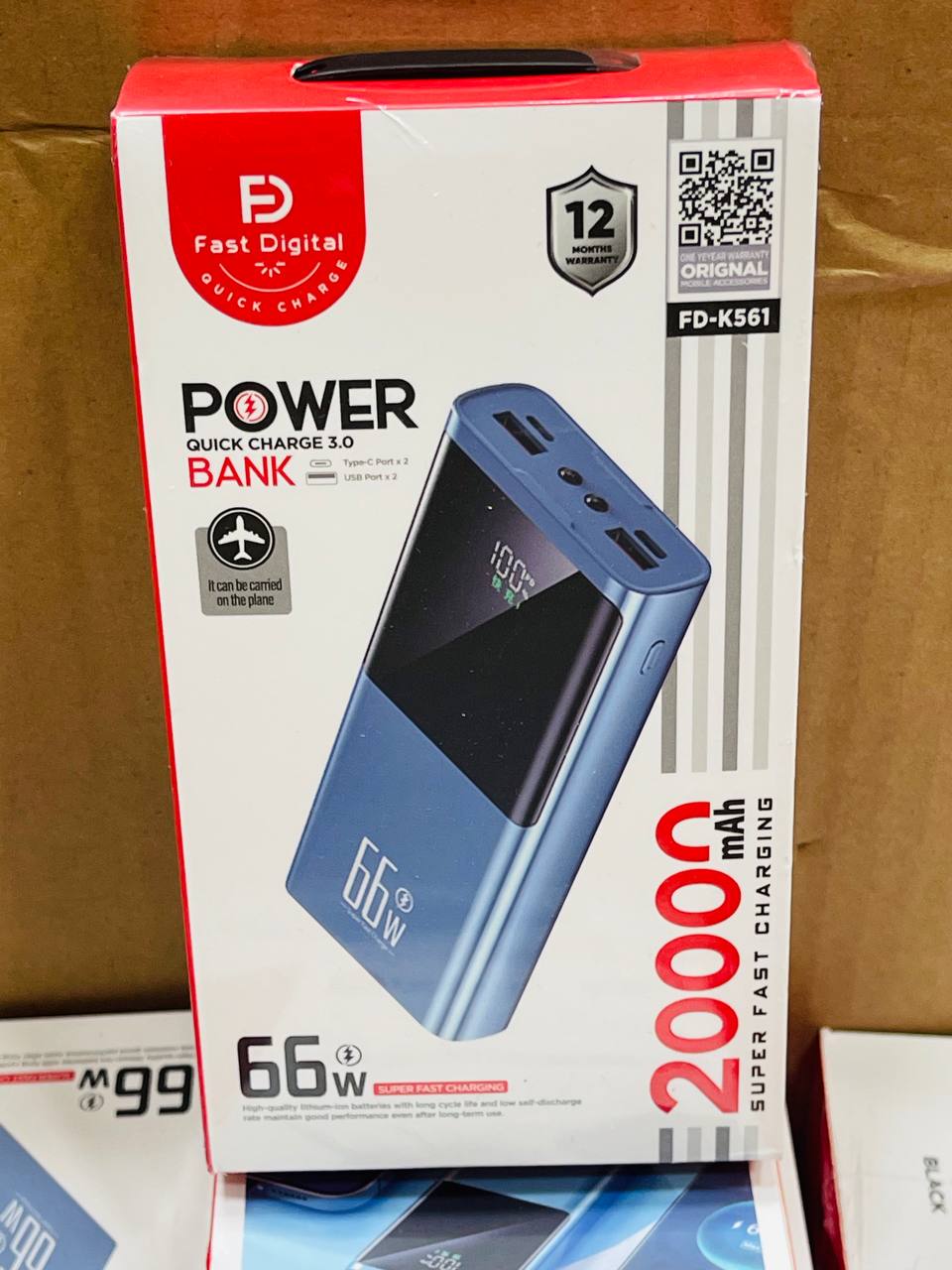 Power bank 66W 20000mah FD-K561