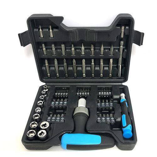 kit d'embouts de tournevis et de douilles avec un cliquet مجموعة رؤوس مفك البراغي والمقبس مع السقاطة