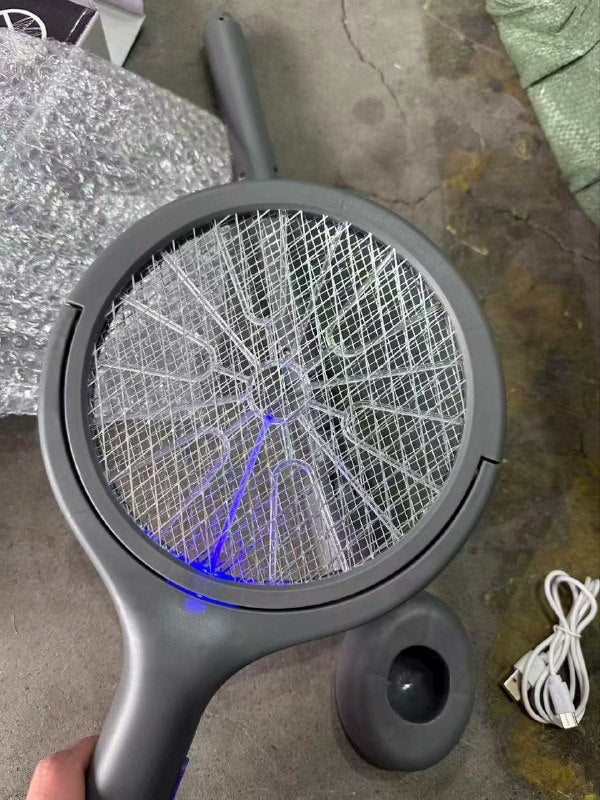 Raquette Moustique Electrique, avec Tête Rotative à 90 Degrés مضرب ناموس كهربائي، برأس دوار 90 درجة، قابل للتمديد، مضرب ذباب