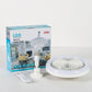 مروحة سقف LED للإضاءة الداخلية Ventilateur de plafond avec lumière intégrée et télécommande, 30W, ventilateur silencieux