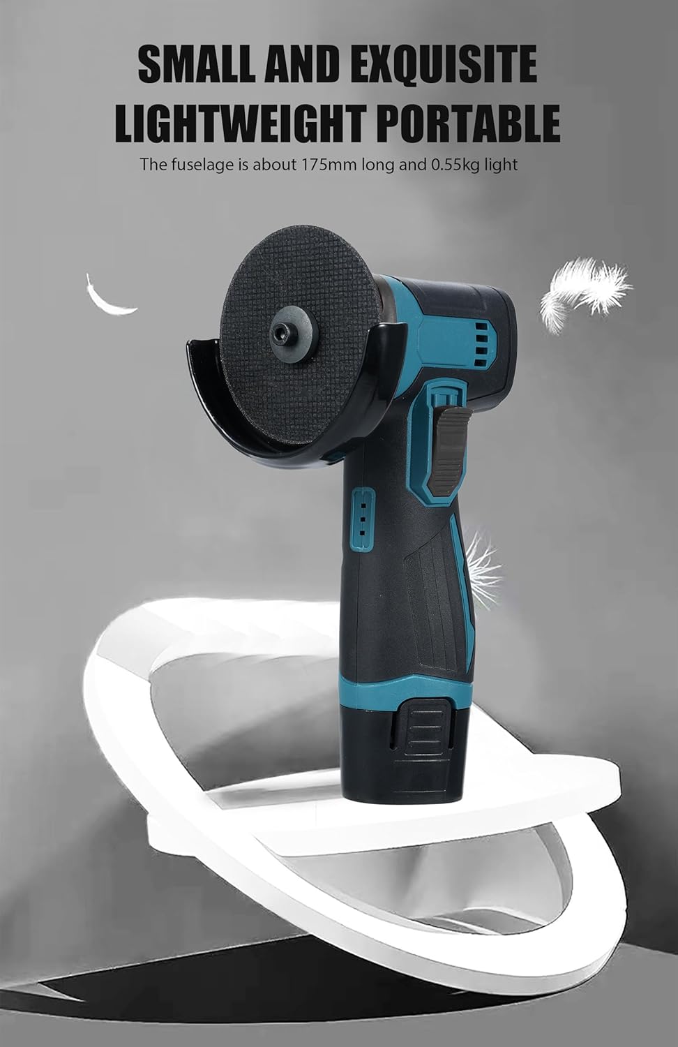 آلة صنفرة وقطع لاسلكية احترافية ببطاريتين MAHL Portable Lithium Electric Angle Grinder 2 Batteries