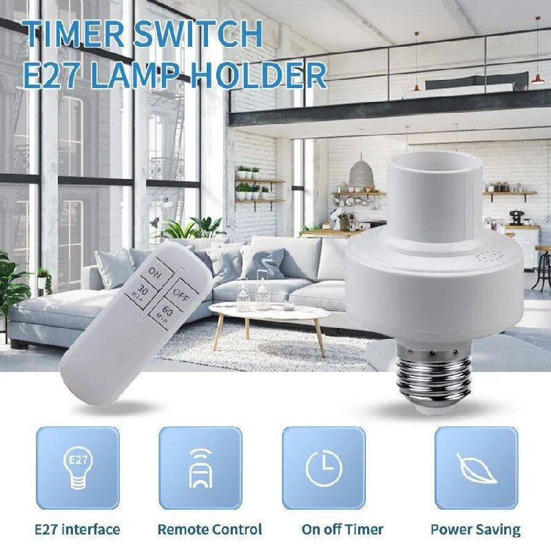 حامل مصباح لاسلكي للتحكم عن بعد Support de lampe Led sans fil E27