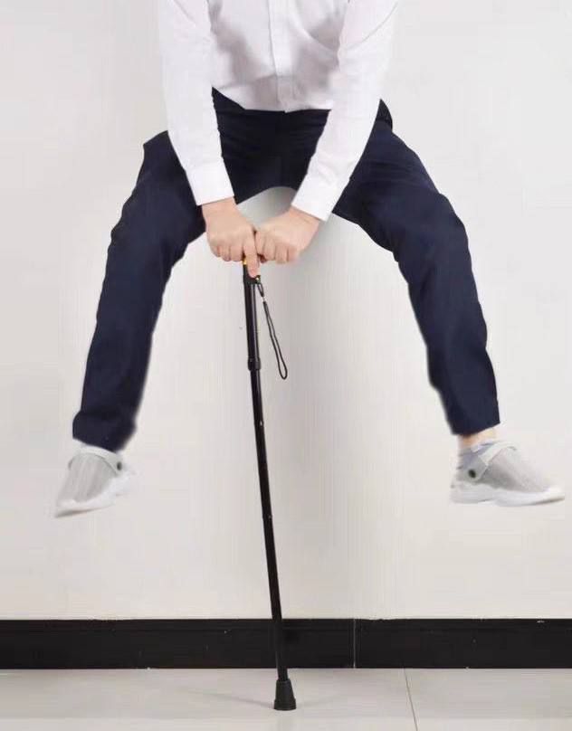 Canne de Marche Pliante عصا مشي قابلة للطي وقابلة لتعديل الارتفاع ومقاومة للانزلاق