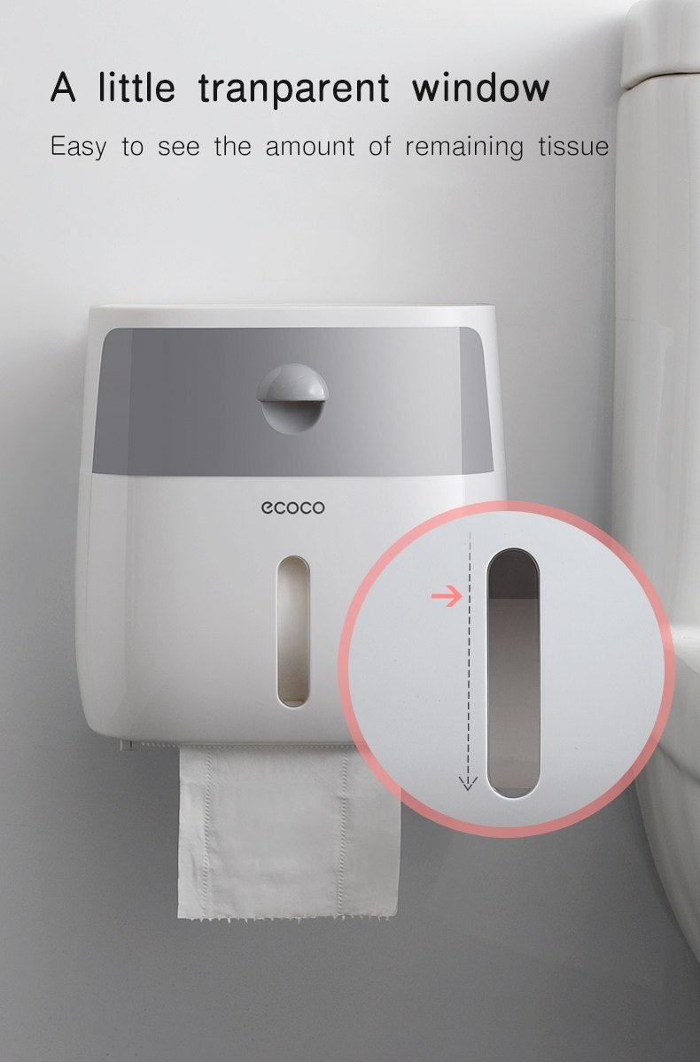 ecoco Porte-papier hygiénique Ecoco Double Couche F Tissu Imperméable