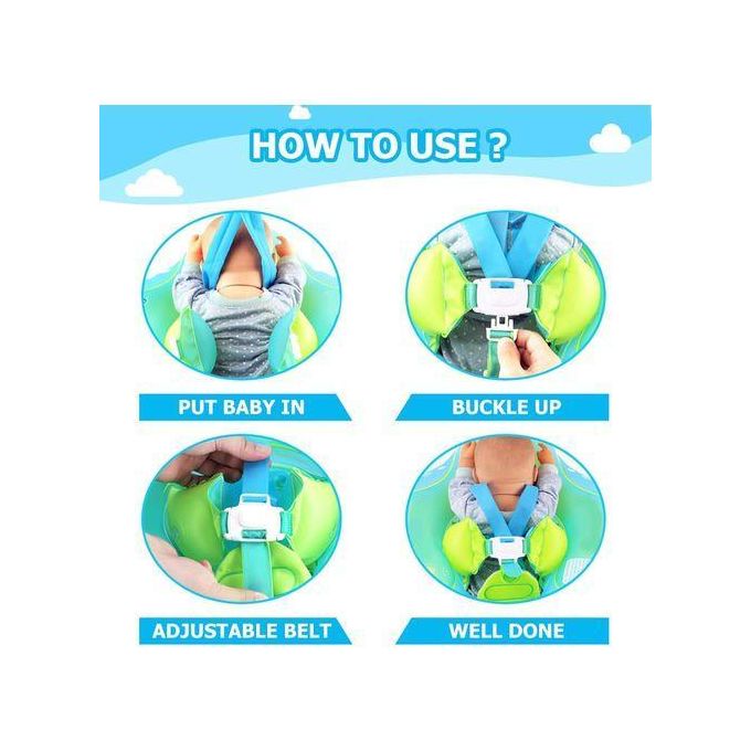 عوامة قابلة للنفخ للمسبح مع مظلة، للأطفال، عوامة للرضع Bouée gonflable avec auvent, pour enfants