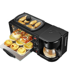 silver love 3-IN-1 BREAKFAST Maker  2800w  فرن الإفطار السريع 3 في 1 بقوة2800واط