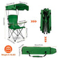 Premium Auto-Folding Canopy Chair كرسي التخييم الفاخر بالمظلة الأوتوماتيكية