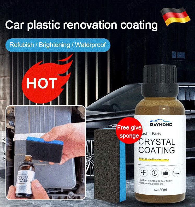 Crystal Coating Revêtement Cristal pour Voiture طلاء كريستالي للسيارات، طلاء كريستالي للأجزاء البلاستيكية