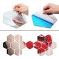 Miroirs autocollants en acrylique argenté 6PCS