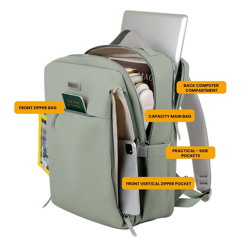 حقيبة ظهر، سعة كبيرة، أنيقة، عملية Sac à dos grande capacité, élégant, professionnel, imperméable