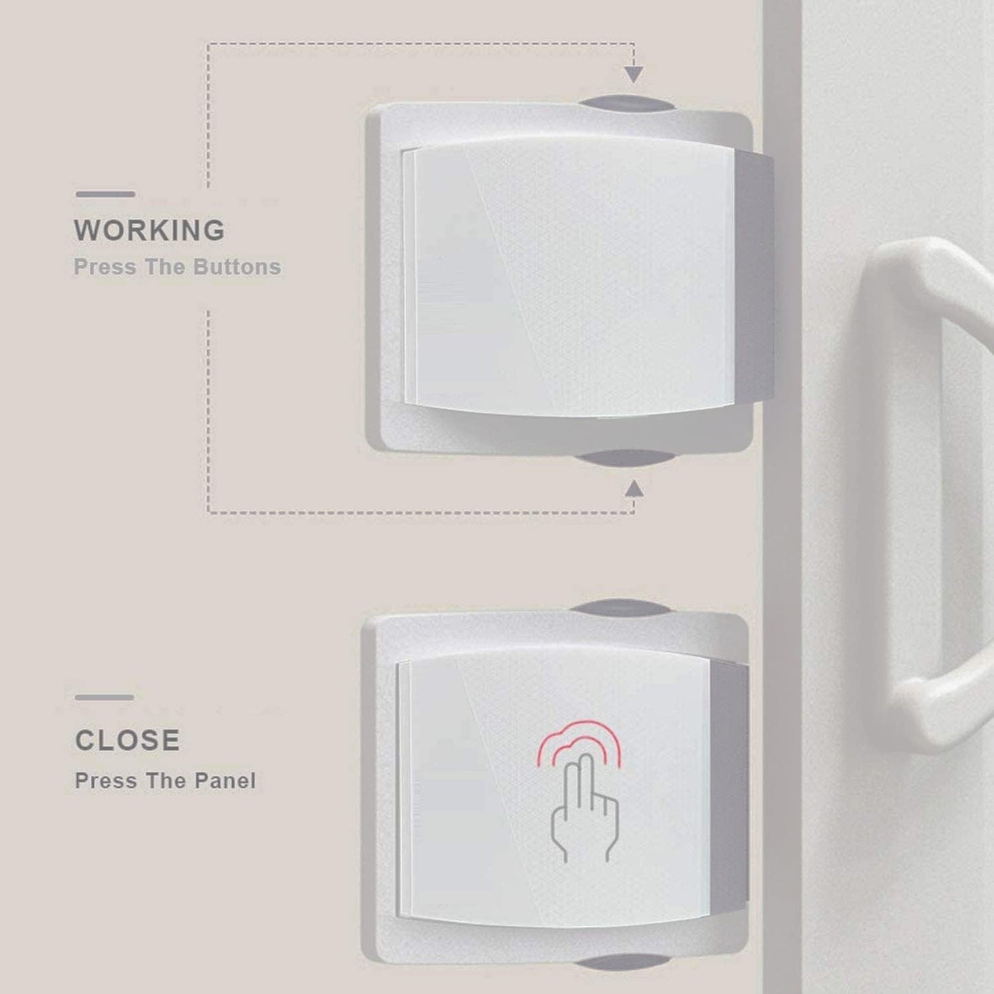 Verrou de sécurité pour portes et fenêtres MOBILE DOOR AND WINDOW LOCK قفل أمان للنوافذ والأبواب المنزلقة جهاز أمان للأطفال والرضع والأطفال الصغار