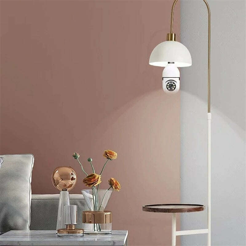 كاميرا ذكيةعلى شكل مصباح تعمل بتقنية Caméra intelligente 1080P Caméra de sécurité Wi-Fi