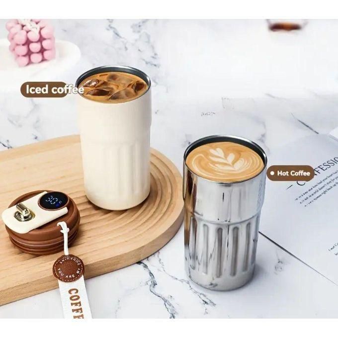 كوب معزول من الفولاذ المقاوم للصدأ مزود بشاشة عرض درجة الحرارة Tasse isotherme en acier inoxydable avec affichage de la température