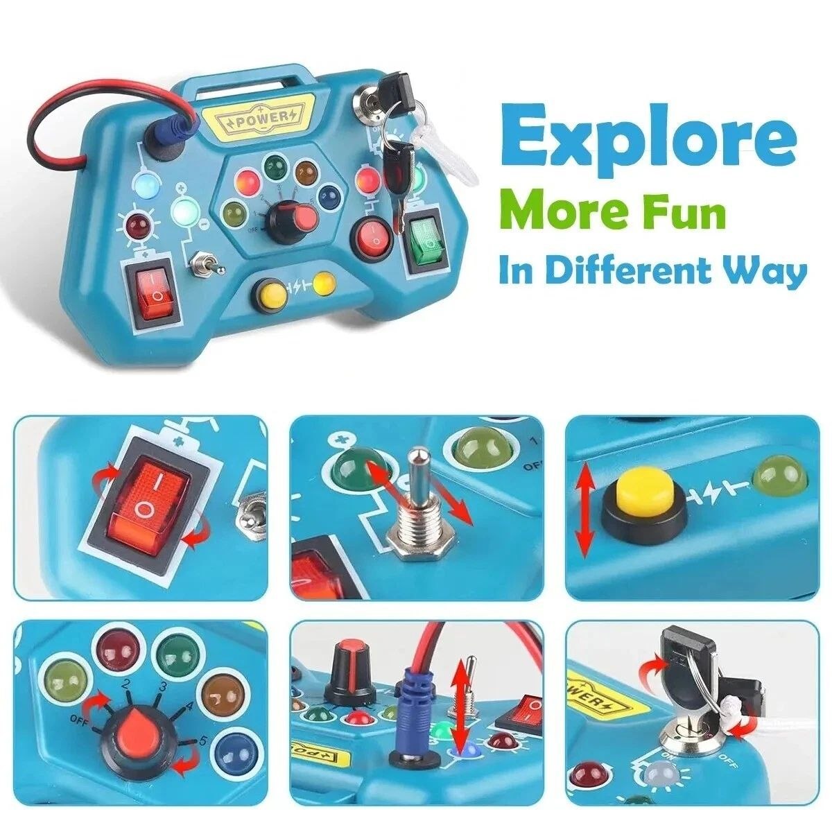 لوحة حسية تفاعلية للأطفال الصغار Tableau sensoriel interactif pour tout-petits