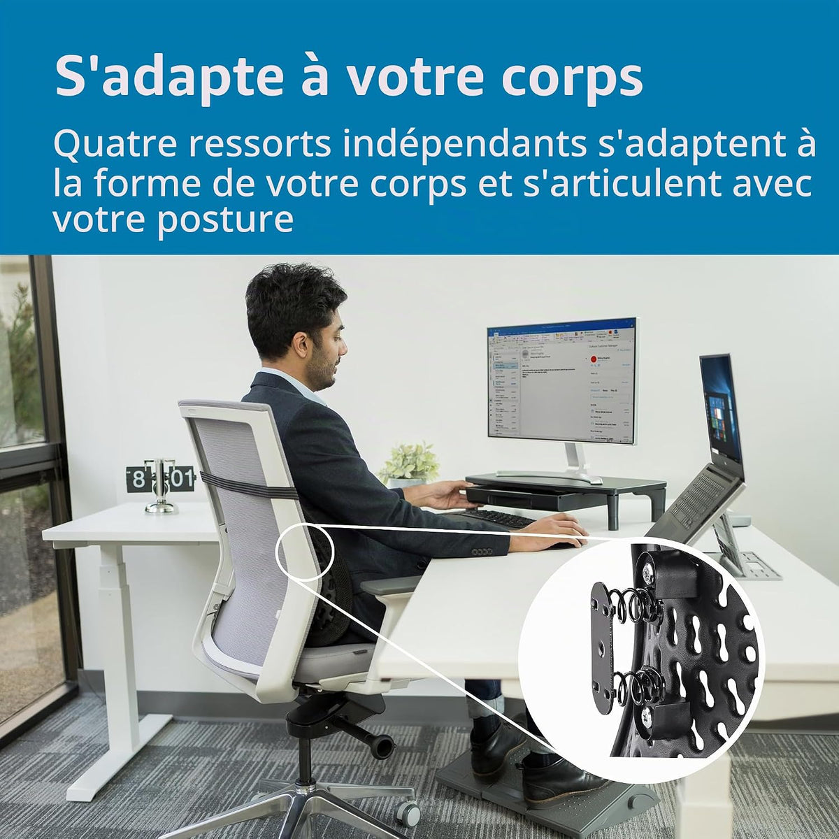 وسادة دعم أسفل الظهر Soutien Lombaire Coussin Adapté SmartFit