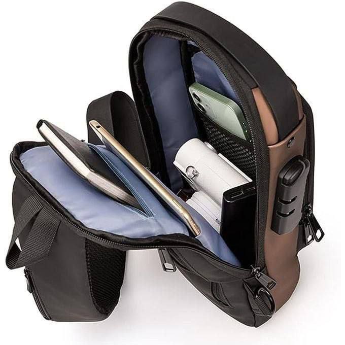Sac à bandoulière antivol de style urbain حقيبة كتف مضادة للسرقة بتصميم عصري