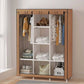 Wardrobe Model 88130130x45x175cm Storage خزانة ملابس متعددة الوظائف مصنوعة من قماش مقاوم للغبار
