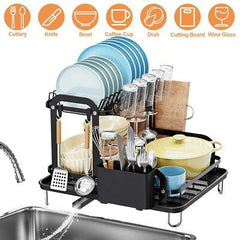 Kitchen Storage Draining dish rack رف تجفيف الأطباق للتخزين في المطبخ