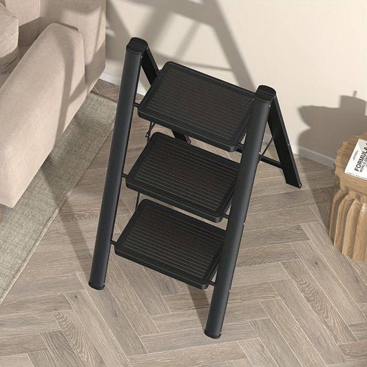 سلم ألومنيوم قابل للطي بثلاث درجات للمنزل سلم ألومنيوم قابل للطي بثلاث درجات للمنزل