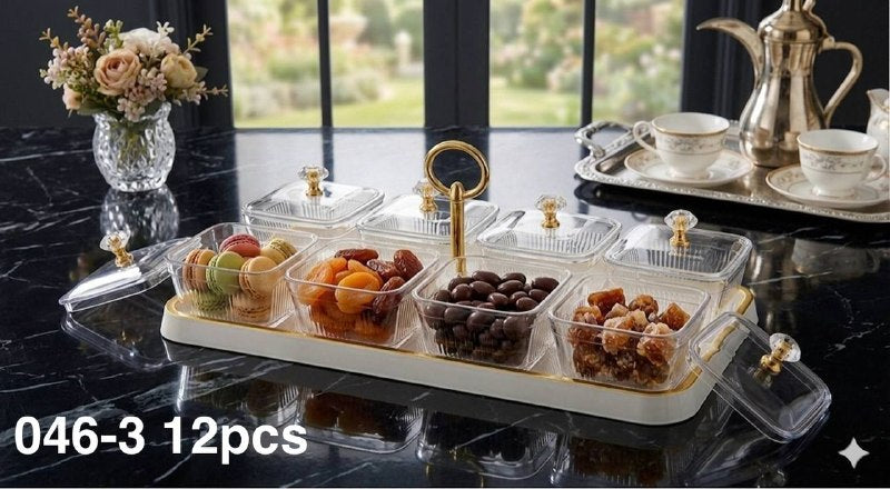 Plateau de présentation élégant pour fruits secs