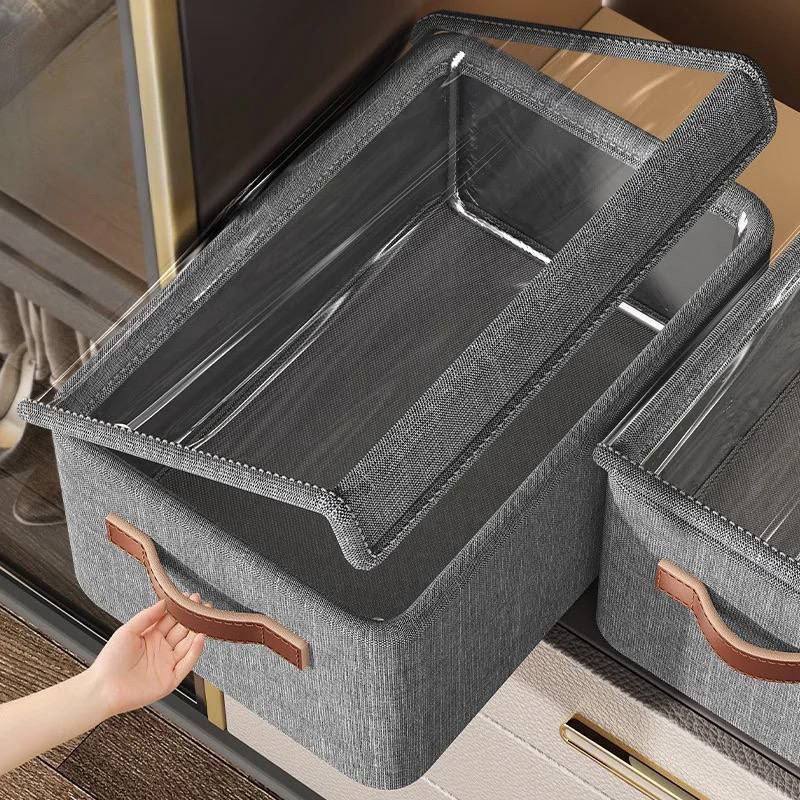 Boîte de Rangement Pliable Transparente صندوق تخزين شفاف قابل للطي