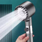TURBOCHARGED SHOWER HEAD رشاشة دوش رأس دش عالي الضغط مع مرشح مدمج Pommeau de douche haute pression avec filtre intégré Turbocharged Shower Head