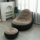 كرسي بذراعين قابل للنفخ مع مسند للقدمين Fauteuil Lounge Confortable Salon, Chaise Relax Ergonomique Intérieur Maison