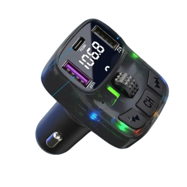 Car Charger MP3 Player 2USB Chargeur de Voiture Allume-Cigare Intelligent CIK-C01