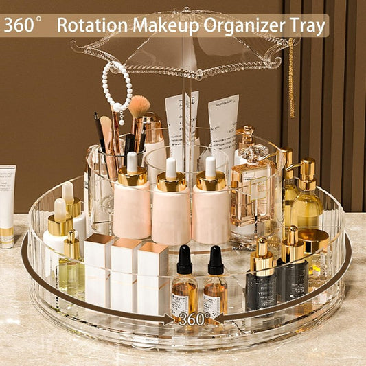 Présentoir rotatif rangement cosmétique علبة تنسيق مستحضرات التجميل الدوارة