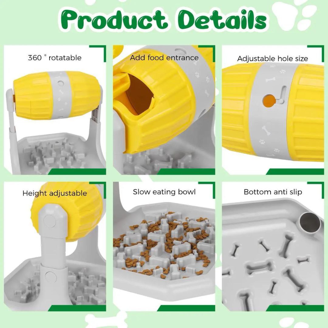 Distributeur Interactif de croquettes pour chien موزع الطعام التفاعلي