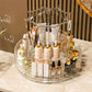 منظم مكياج ومستحضرات تجميل دوار من الأكريليك الشفاف Organisateur de maquillage et de produits de beauté rotatif en acrylique transparent