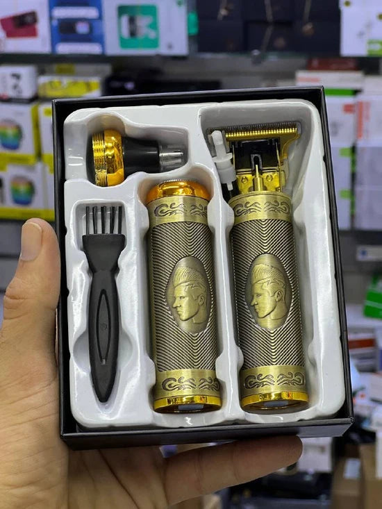 ماكينة حلاقة كهربائية احترافية 3 في 1 Tondeuse Électrique Professionnelle 3 en 1 Kit Grooming Homme