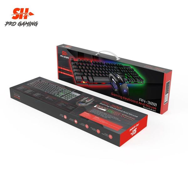 SH an-300 clavier et souris gamer semi mécanique rgb