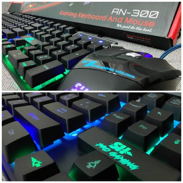 SH an-300 clavier et souris gamer semi mécanique rgb