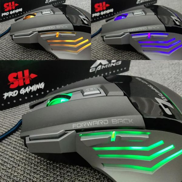 SH x7 souris gaming RGB 7 boutons