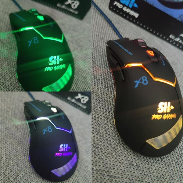 SH x7 souris gaming RGB 7 boutons