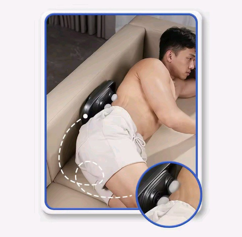 Massage Gun جهاز تدليك لاسلكي للظهر والجسم بأربعة رؤوس