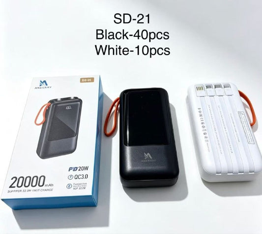 Power bank 20000MAH PD 20W SD-21