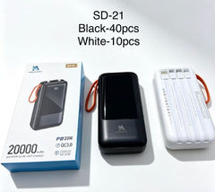 Power bank 20000MAH PD 20W SD-21