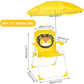 Chaise de plage pliante jaune pour enfant كرسي شاطئ أصفر قابل للطي للأطفال