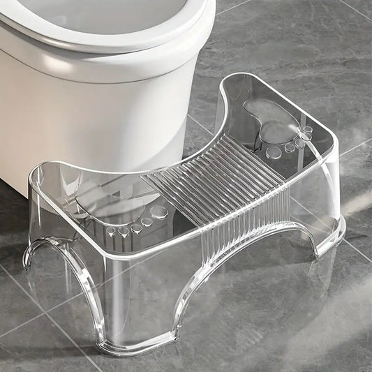 Tabouret de toilette Squatty amovible كرسي مرحاض القرفصاء شفاف متين من قطعة واحدة