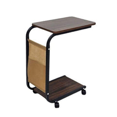 طاولة جانبية عصرية متحركة للكمبيوتر المحمول Table d’appoint roulante moderne pour ordinateur portable maison