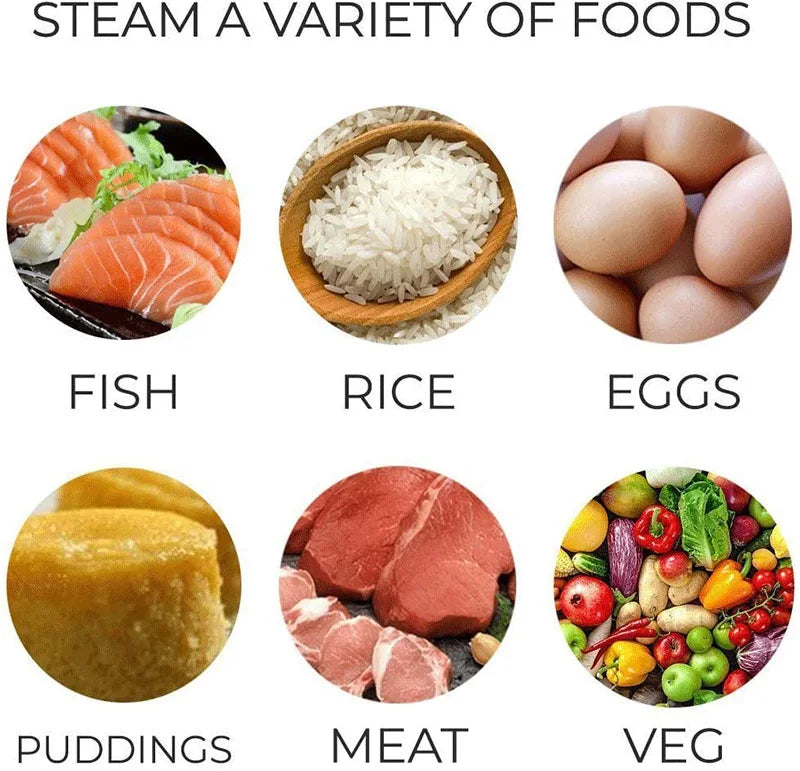 بخارة الطعام الكهربائية بثلاث طوابق Cuiseur vapeur électrique à trois niveaux